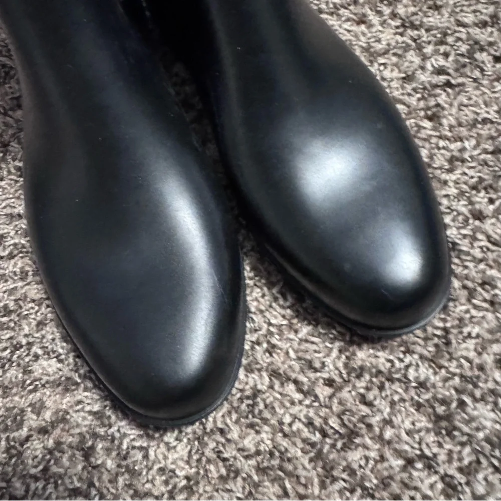 A New Day Black chelsea style rain boot Size 8
